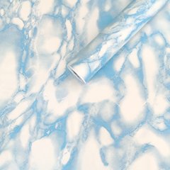 Самоклеющаяся пленка голубой мрамор 0,45х10м (SW-00000815)