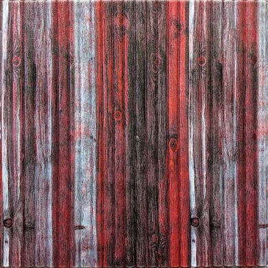 Самоклейка 3D панель бамбук червоно-сірий 700x700x8,5мм (74) (SW-00000087)
