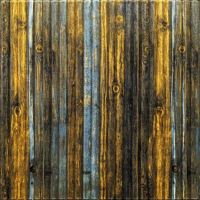 Самоклеющаяся 3D панель бамбук серо-коричневый 700x700x8,5мм (75) (SW-00000088)