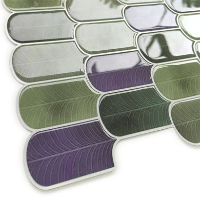 Самоклеюча поліуретанова плитка сіро-фіолетова мозаїка 305х305х1мм (D) SW-00001194