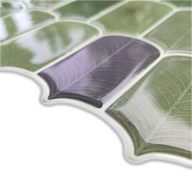 Самоклеюча поліуретанова плитка сіро-фіолетова мозаїка 305х305х1мм (D) SW-00001194