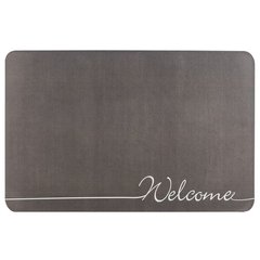 Влагопоглощающий коврик серый "Welcome" 40*60CM*3MM (D) SW-00001559