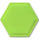 Декоративный самоклеящийся шестиугольник под кожу зеленый 200x230х8мм (SW-00000742)