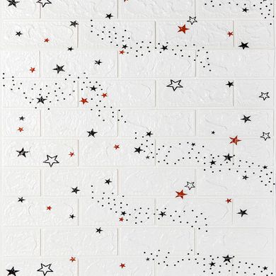Панель стінова в рулоні 3D 700мм*3,08м*3мм зірки (D) SW-00002265, 3 мм