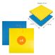 Напольное покрытие YELLOW +BLUE 60*60cm*2cm (D) SW-00001845, 20 мм