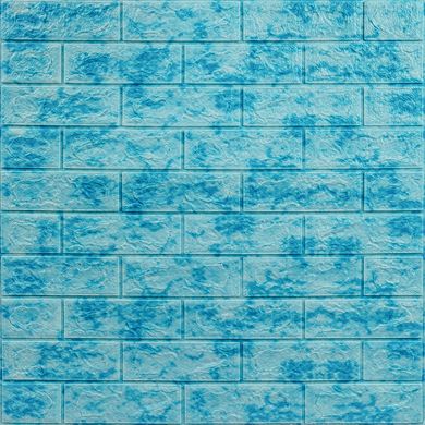 Самоклеющаяся 3D панель под голубой мрамор 700x770x5мм (65) (SW-00000033)
