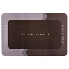 Влагопоглощающий коврик серый "Living Simple" 40*60CM*3MM (D) SW-00001572