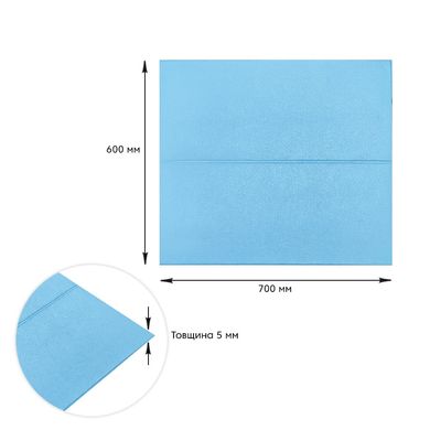 Самоклеящаяся 3D панель голубые блоки 700х600х5мм (367) (SW-00001465)