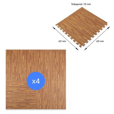 Підлога пазл - модульне підлогове покриття золоте дерево (SW-00000022)