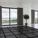 Підлога пазл - модульне підлогове покриття з отвірами чорне 625x625x10мм (SW-00000660)