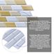 Декоративна ПВХ панель біло-бежева клінкерна кирпич 960х480х4мм (1163) SW-00001430