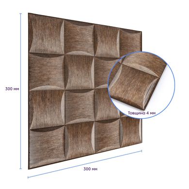 Декоративна ПВХ плитка на самоклійці квадрат 300*300*5мм (SW-00001134)