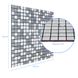 Самоклеюча алюмінієва плитка срібна мозаїка зі стразами 300х300х3мм SW-00001824 (D), 3 мм