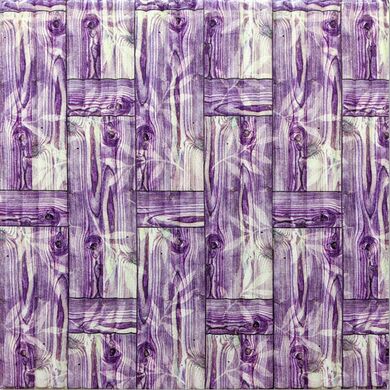 Самоклеющаяся 3D панель бамбуковая кладка фиолет 700x700x8,5мм (51) (SW-00000096)