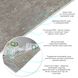 Самоклеящаяся виниловая плитка в рулоне серый мрамор 3000х600х2мм (SW-00001286)