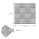 Самоклейка 3D панель срібний візерунок 700x700x5мм (181) (SW-00000481)
