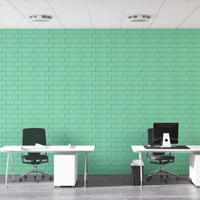 Панель стінова 3D NEW CULTURAL WALL 70*70cm*5mm GREEN+SILVER (D) SW-00001803