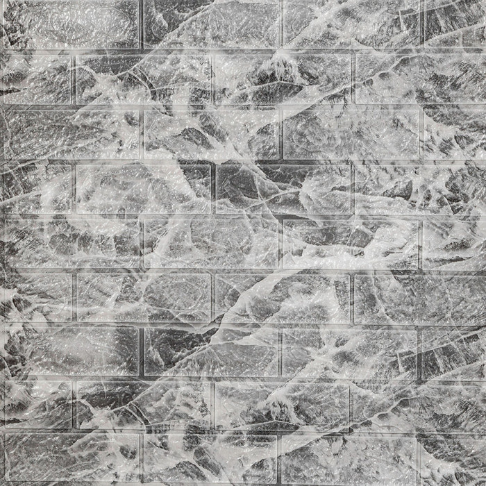 Самоклеюча 3D панель в рулоні 19600x700x3мм Мармур Чорний (R061-3-20) SW-00001196