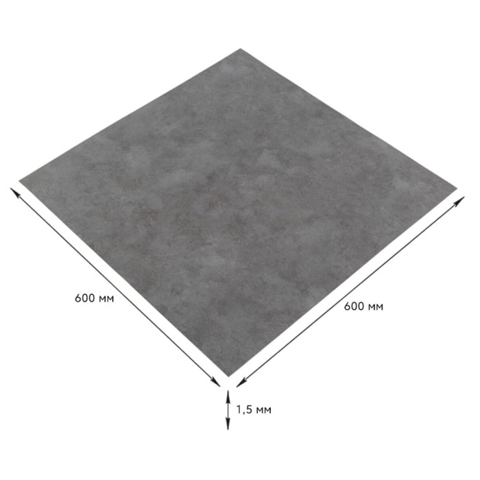 Самоклеюча LVT плитка 600х600х1.5мм (D) SW-00001595