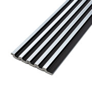 Рейка декоративная PS 2900х115х12мм Черный с серебром SW-00002133