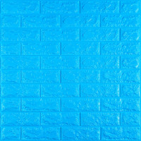 3D панель самоклеюча 700х770х7мм цегла Синій (003-7) SW-00000060