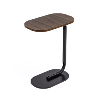 Столик приставний овальний 45х28х59см Walnut wood SW-00003367