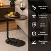 Столик приставний овальний 45х28х59см Walnut wood SW-00003367