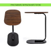 Столик приставний овальний 45х28х59см Walnut wood SW-00003367