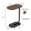 Столик приставний овальний 45х28х59см Walnut wood SW-00003367