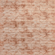 Декоративная 3D панель самоклейка 700x770x5мм Мрамор красный (кирпич) (063) SW-00000035